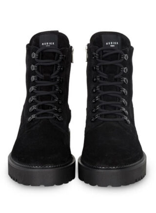 NUBIKK Logan Harbor Suede Schnürboots Herren, Schwarz