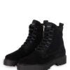 NUBIKK Logan Harbor Suede Schnürboots Herren, Schwarz