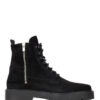 Nubikk Logan Harbor Suede Schnürboots, Schwarz