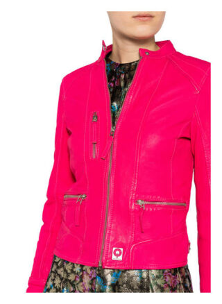 Oakwood Each Lederjacke, Pink