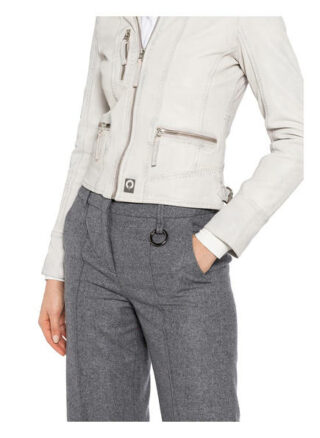 Oakwood Each Lederjacke, Weiss