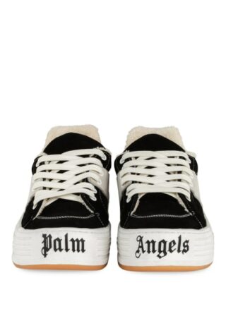 Palm Angels Suede Snow Plateau-Sneaker, Schwarz