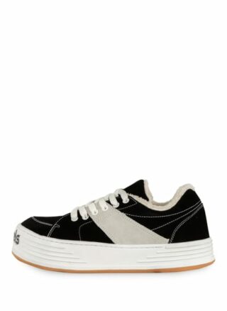 Palm Angels Suede Snow Plateau-Sneaker, Schwarz