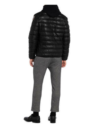 PARAJUMPERS Ernie Lederjacke Herren, Schwarz