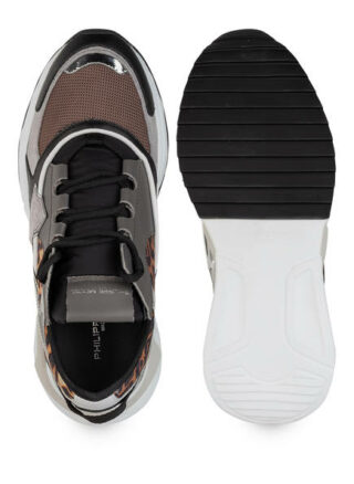 Philippe Model Eze Ld Leo Plateau-Sneaker, Grau