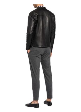 Reiss Keith Lederjacke, Schwarz