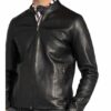 Reiss Keith Lederjacke, Schwarz