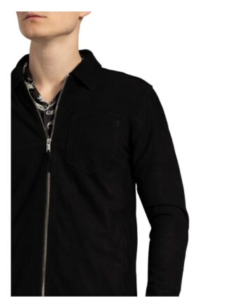 Reiss Lederjacke Herren, Schwarz