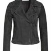 Reiss Luna Lederjacke, Grau