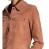 Reiss Nina Lederjacke, Braun