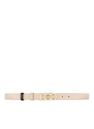 Salvatore Ferragamo Ledergürtel, Beige