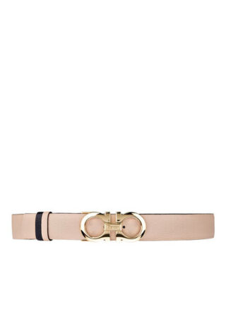 Salvatore Ferragamo Ledergürtel, Beige