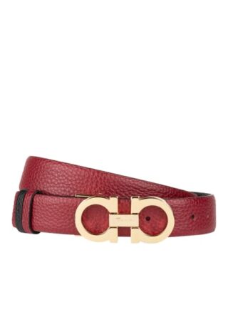 Salvatore Ferragamo Ledergürtel, Rot