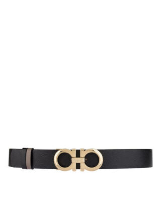 Salvatore Ferragamo Ledergürtel Wendegürtel, Schwarz