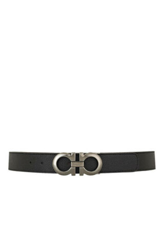 Salvatore Ferragamo Ledergürtel Herren, Schwarz