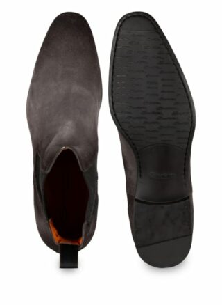 Santoni Chelsea-Boots, Grau