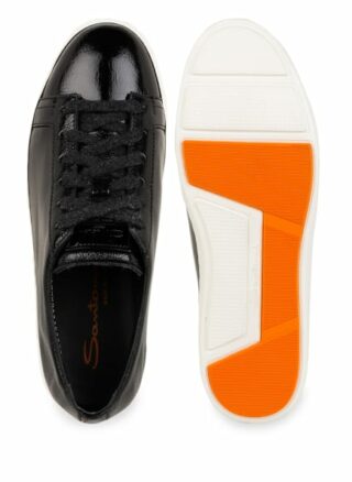 Santoni Plateau-Sneaker, Schwarz