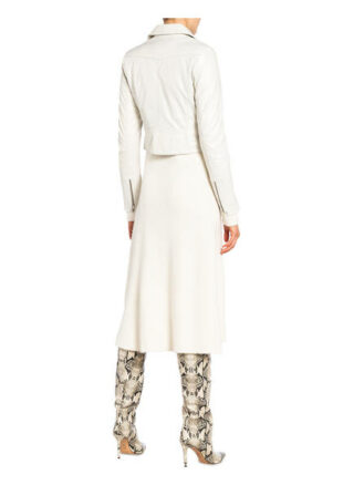 Schyia Lederjacke Damen, Weiss