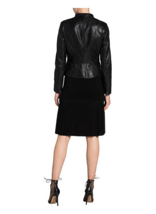 Schyia Lior Lederjacke, Schwarz
