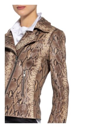 Schyia Luisa Lederjacke, Beige