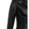 Schyia Manja Lederjacke, Schwarz