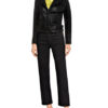 Schyia Manja Lederjacke, Schwarz
