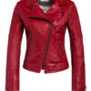 Schyia Mara Lederjacke, Rot