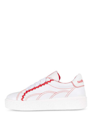 See By Chloé Plateau-Sneaker, Weiss
