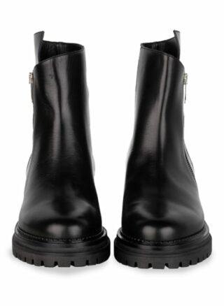 Sergio Rossi Biker Boots, Schwarz