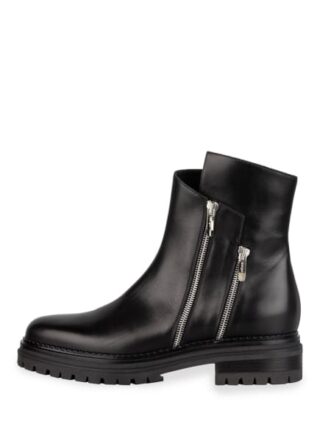 Sergio Rossi Biker Boots, Schwarz