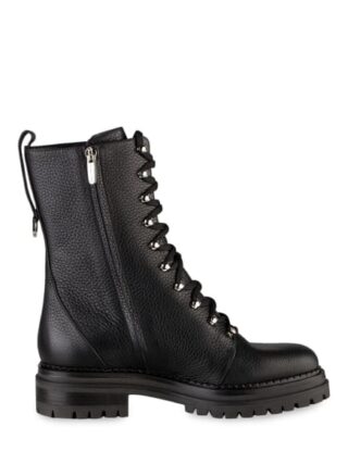 Sergio Rossi Biker Boots, Schwarz