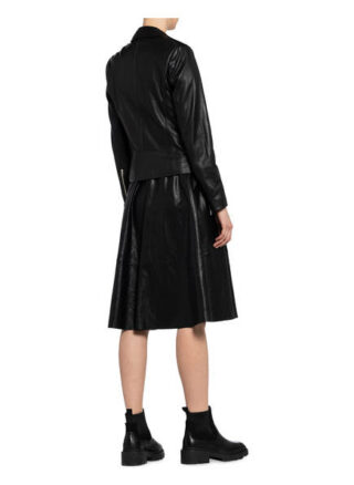 Set Tyler Lederjacke, Schwarz