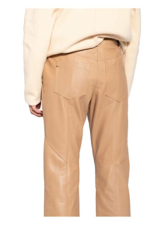 Sportmax Doria Lederhose, Braun