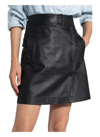 Sportmax Lederrock, Blau