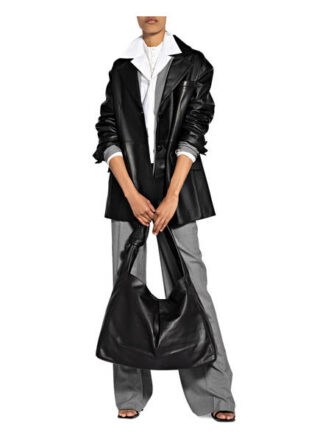Staud Island Large Hobo-Bag, Schwarz