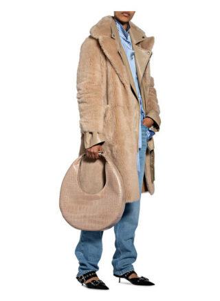 Staud Moon Large Handtasche, Grau