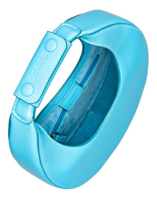 Staud Moon Mini Handtasche, Blau