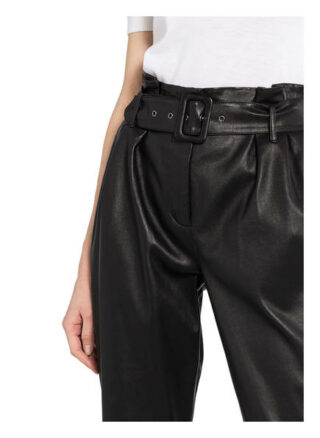 Steffen Schraut Paperbag-Hose, Schwarz