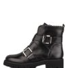 Steve Madden Hoofy Biker Boots, Schwarz