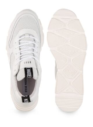 Steve Madden Pitty Plateau-Sneaker, Weiss