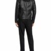 Strellson Fane Lederjacke Herren, Schwarz