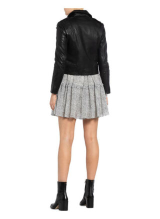 Ted Baker Idda Lederjacke, Schwarz