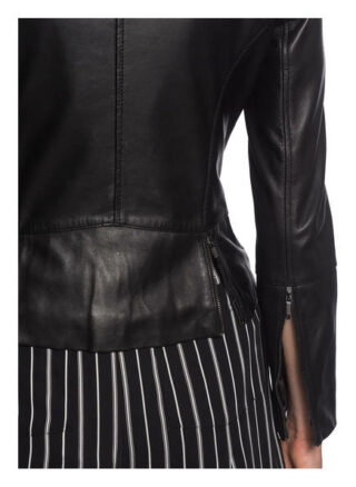 Ted Baker Mandyy Lederjacke, Schwarz