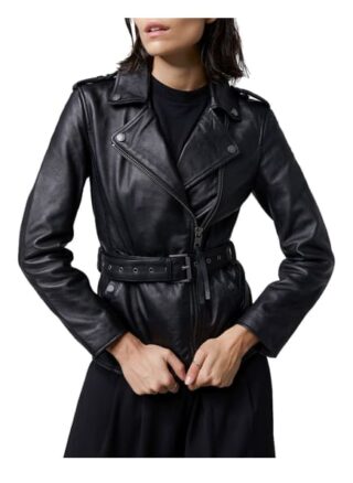 Tigha Lederjacke Best Of Biker, Schwarz