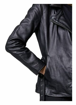 Tigha Lederjacke Best Of Biker, Schwarz
