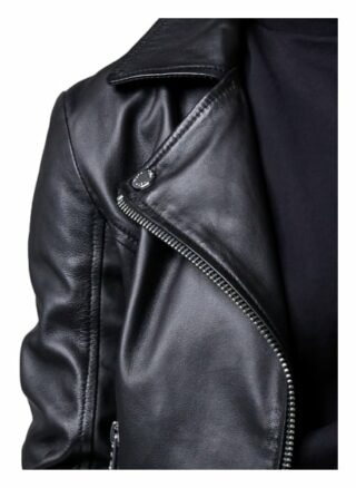 Tigha Lederjacke Forever Young, Schwarz