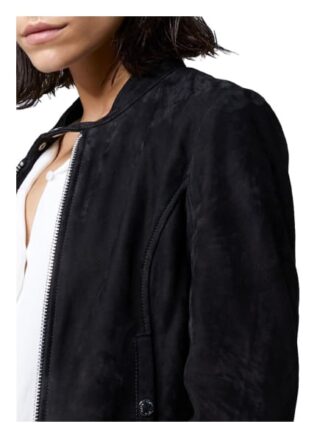 Tigha Lederjacke Timeless Racer, Schwarz