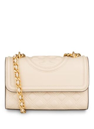 Tory Burch Fleming Small Umhängetasche, Beige