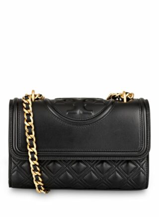 Tory Burch Fleming Small Umhängetasche, Schwarz