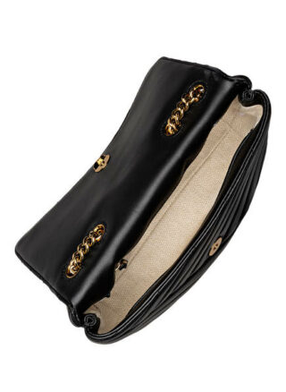 Tory Burch Kira Chevron Quilt Umhängetasche, Schwarz